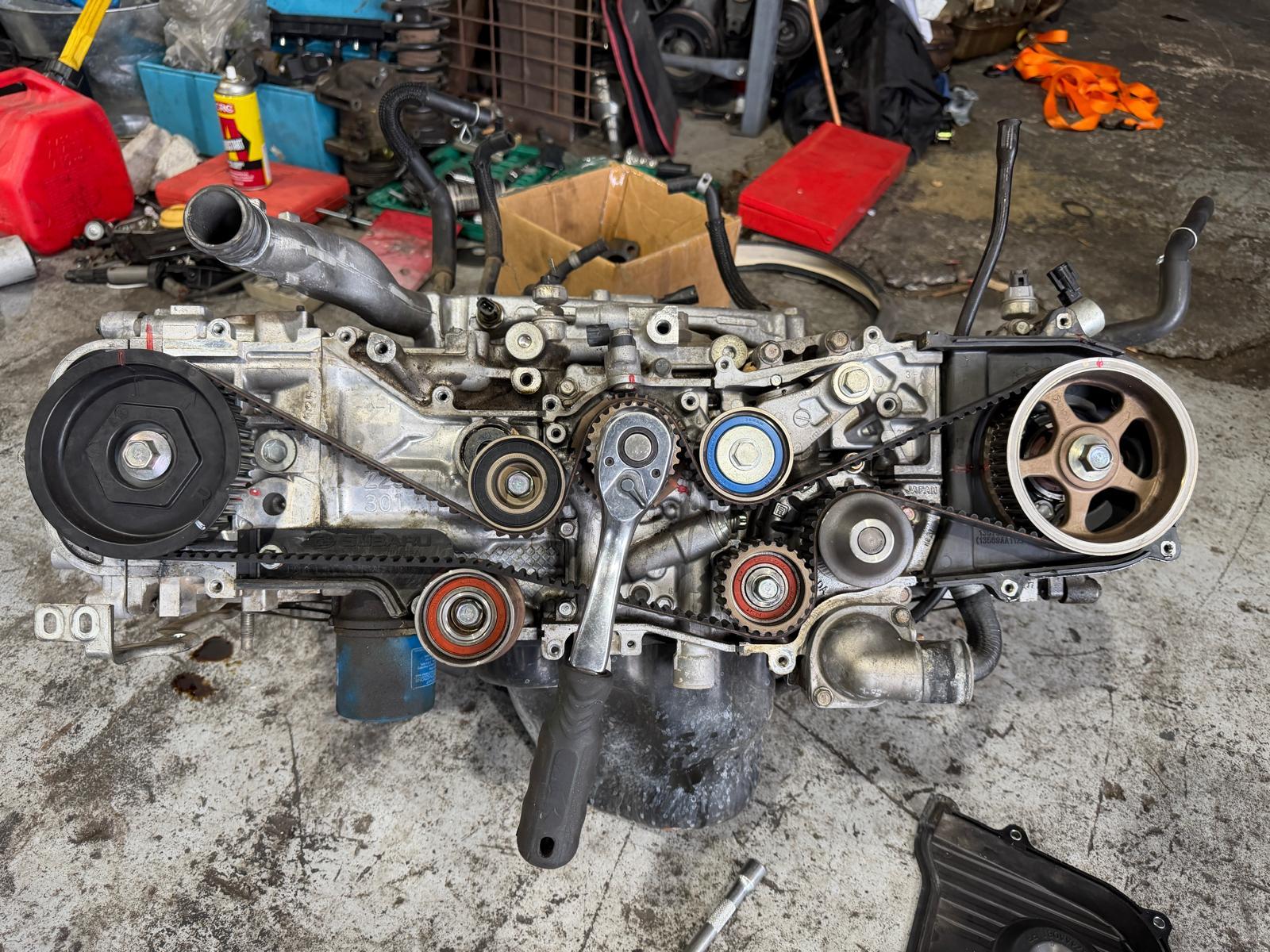 Boxer engine timing belt replacement